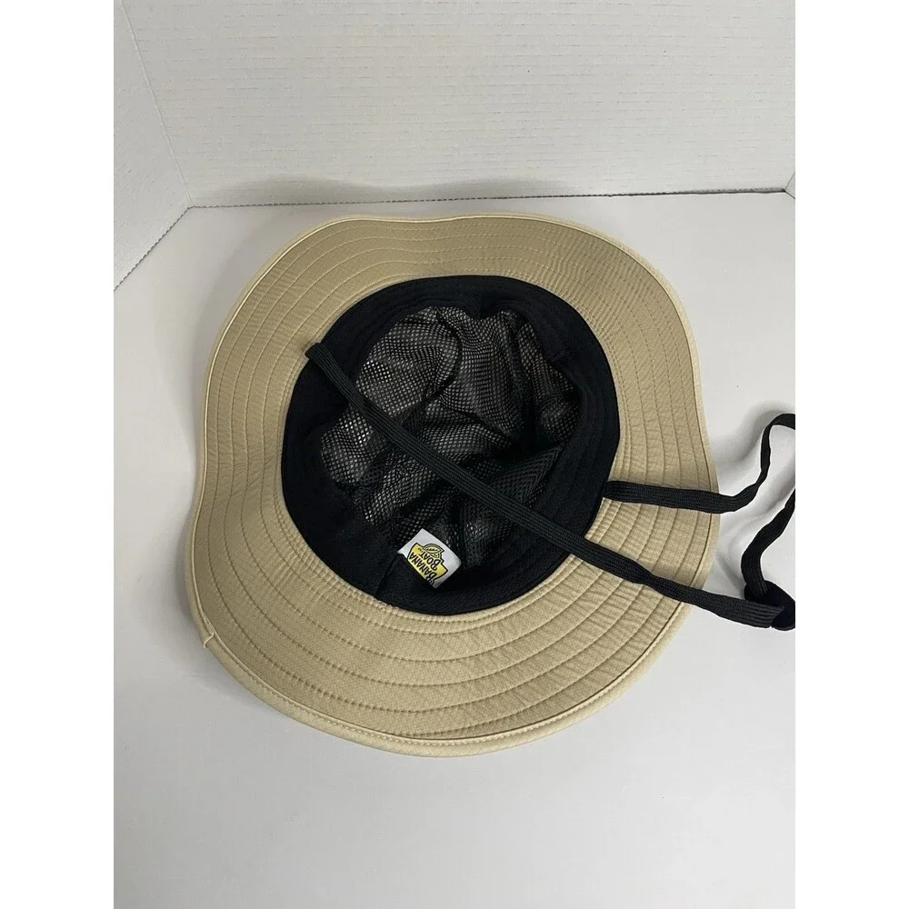 Women's Banana Boat Khaki Tan Outdoor Bucket Hat With Adjustable Head & Neck Tie